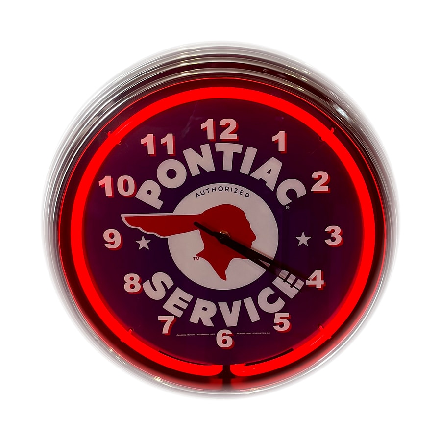 Pontiac Authorized Service custom neon clock by It’s Lit Neon