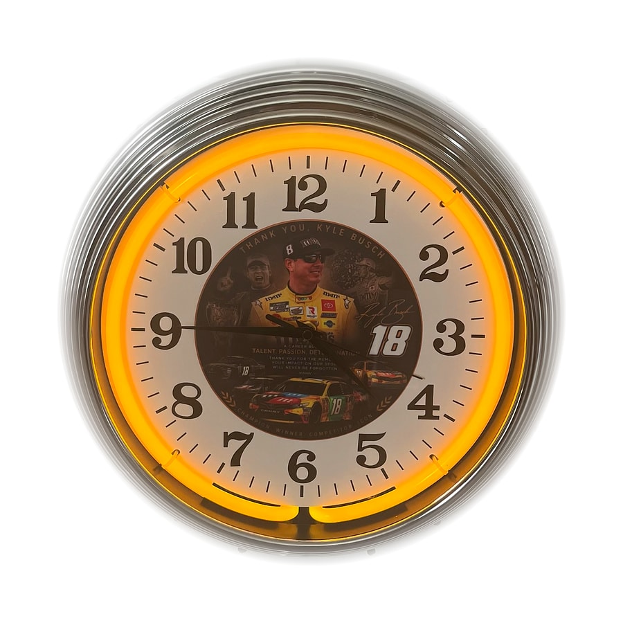 Kyle Busch #18 custom neon clock by It’s Lit Neon