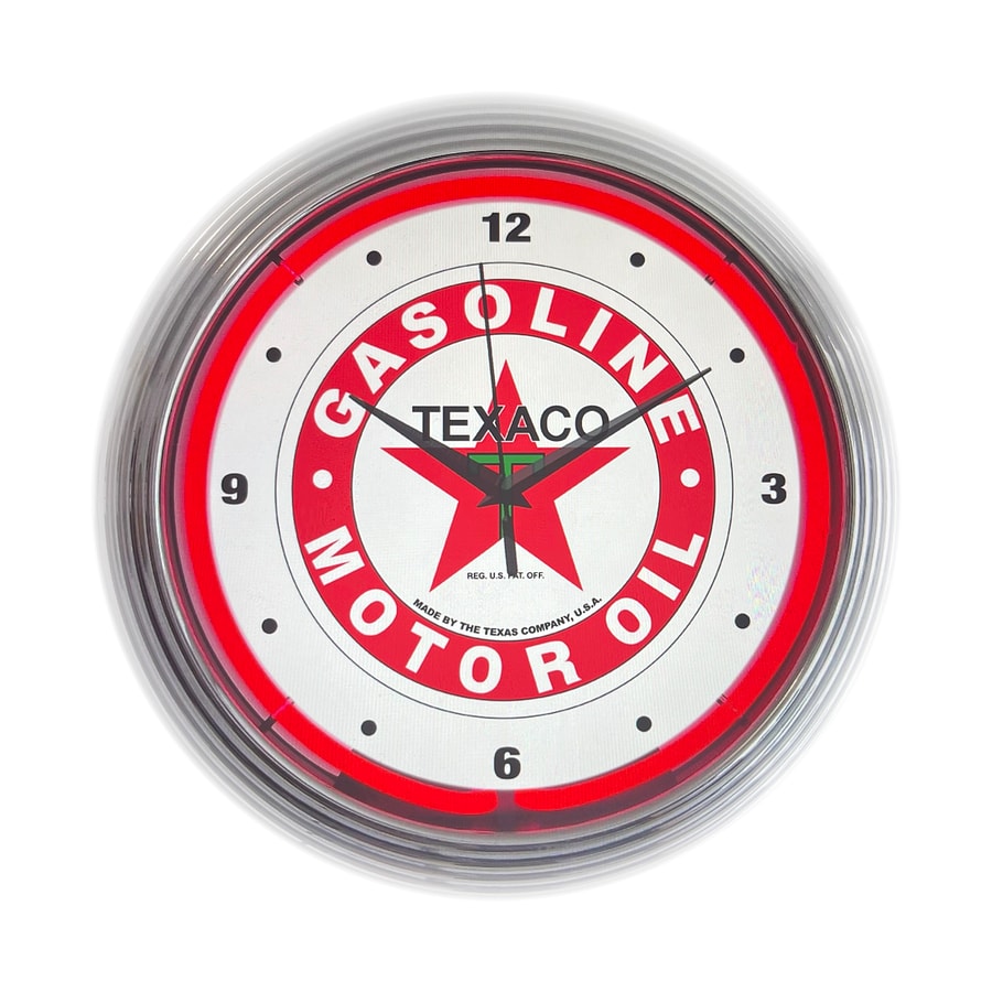 Texaco Motor Oil custom neon clock by It’s Lit Neon