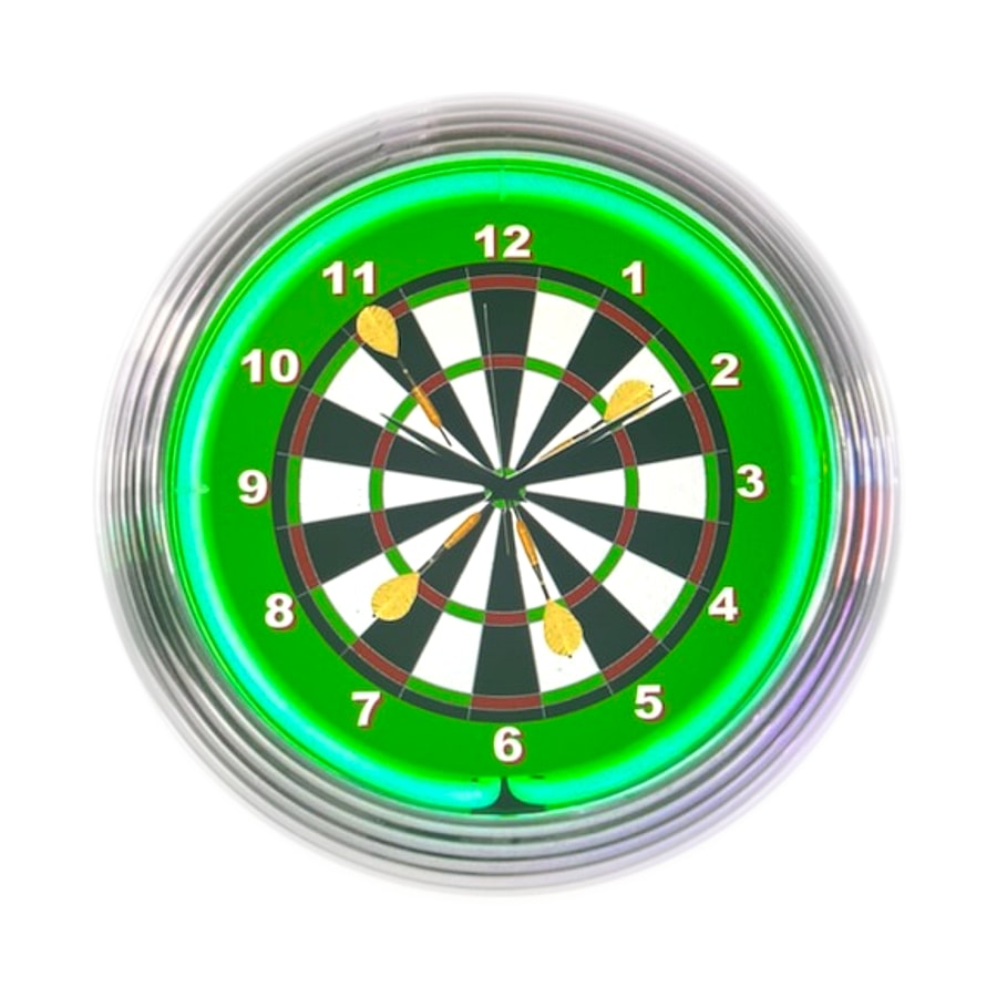 Championship Dartboard custom neon clock by It’s Lit Neon