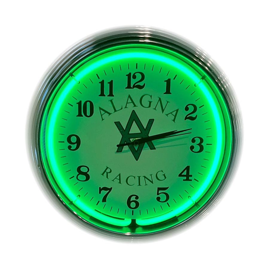 Alagna Racing custom neon clock by It’s Lit Neon