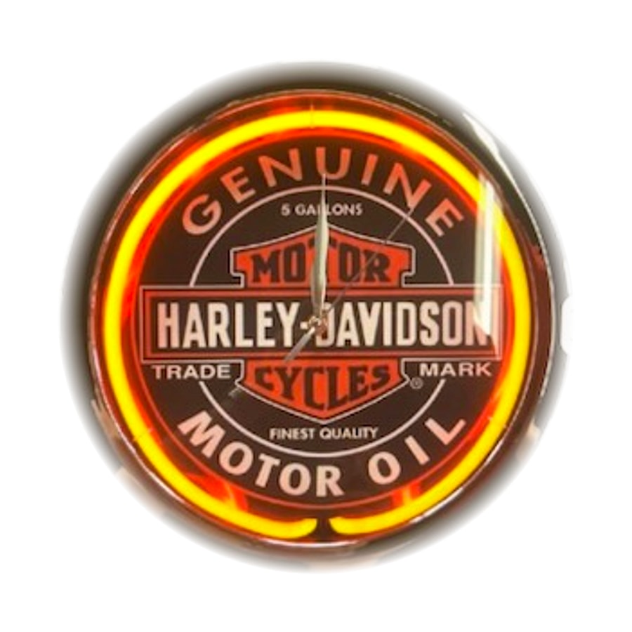 Harley-Davidson Motor Oil custom neon clock by It’s Lit Neon