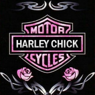Harley Chick neon clock design