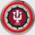 Indiana Hoosiers neon clock design