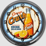 Orange Crush neon clock design