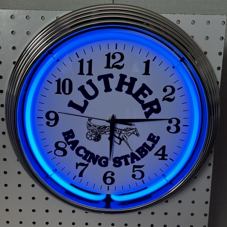 Luther Racing Stable · blue glow