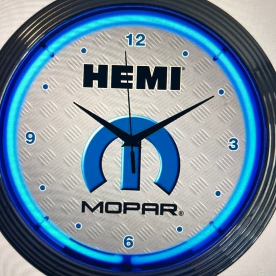 HEMI Mopar · blue glow