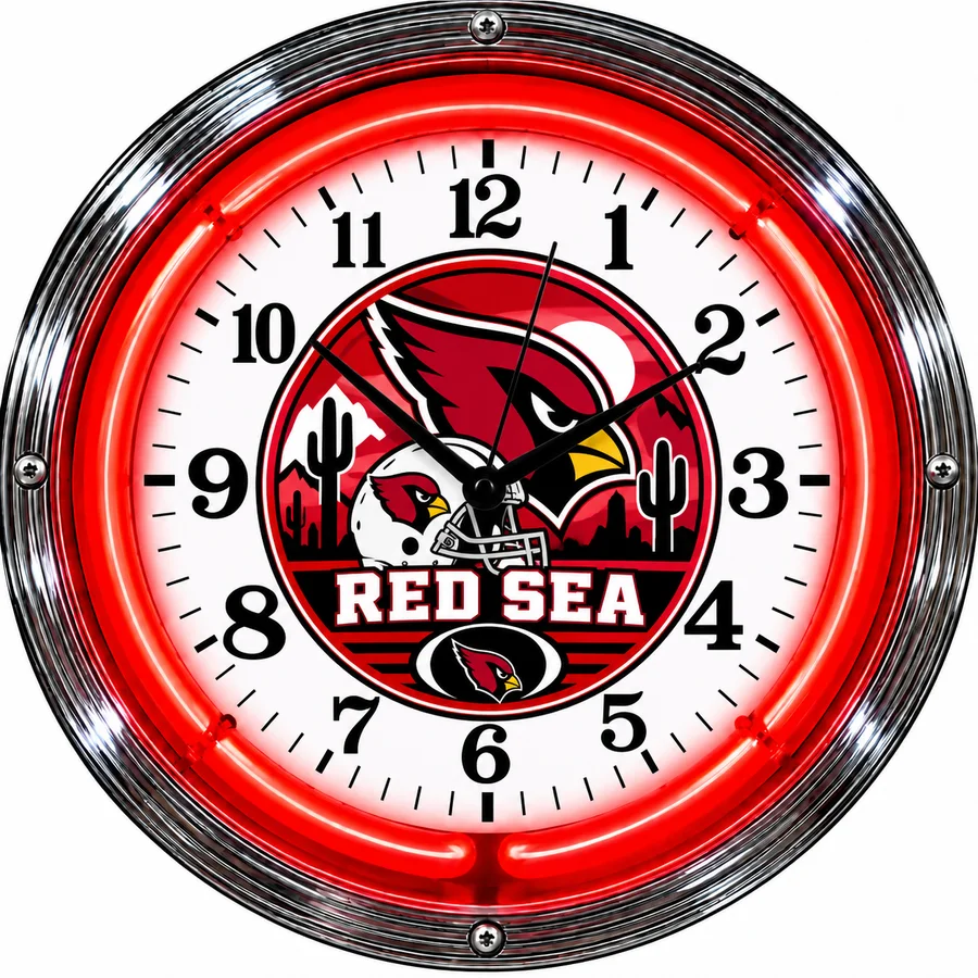 Arizona Cardinals, Red Sea neon clock