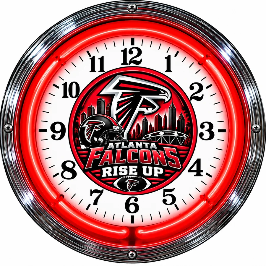 Atlanta Falcons, Rise Up neon clock