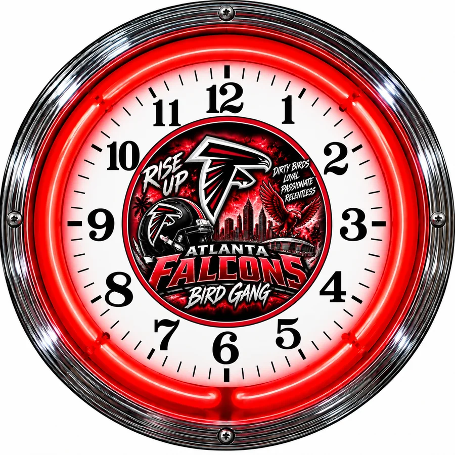 Atlanta Falcons, Bird Gang neon clock