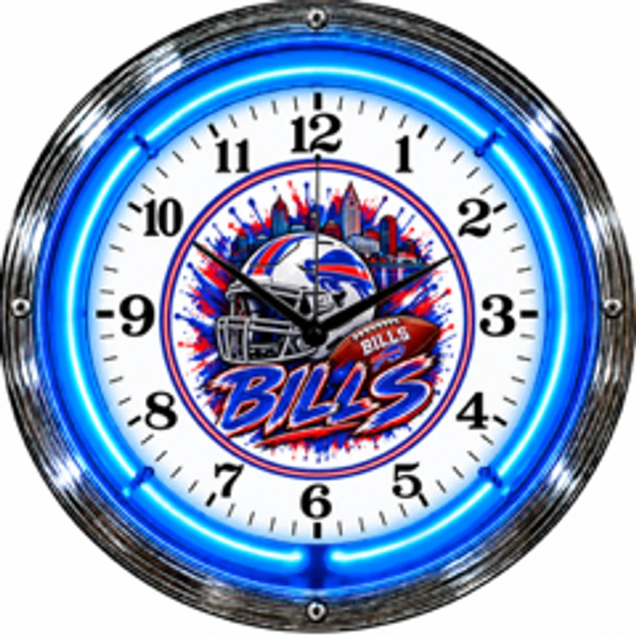 Buffalo Bills, Bills splash neon clock