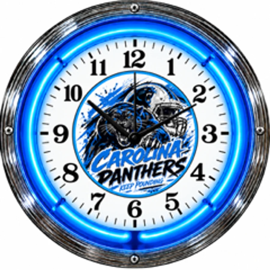 Carolina Panthers, Carolina Panthers neon clock