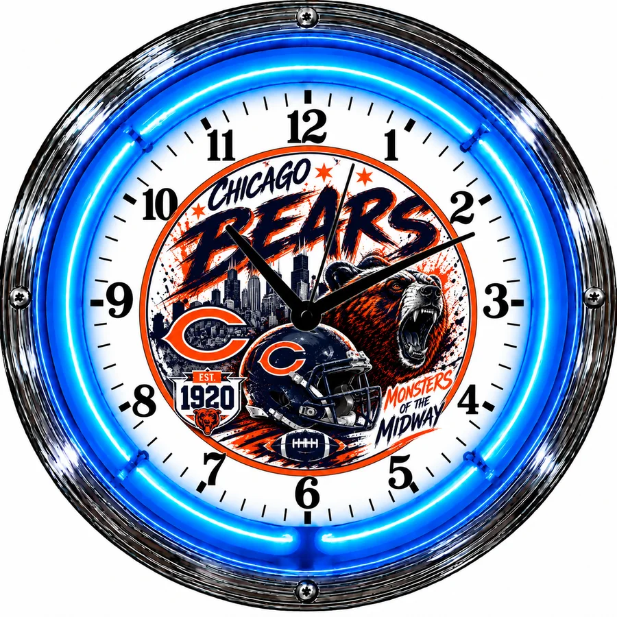 Chicago Bears, Monsters of the Midway neon clock