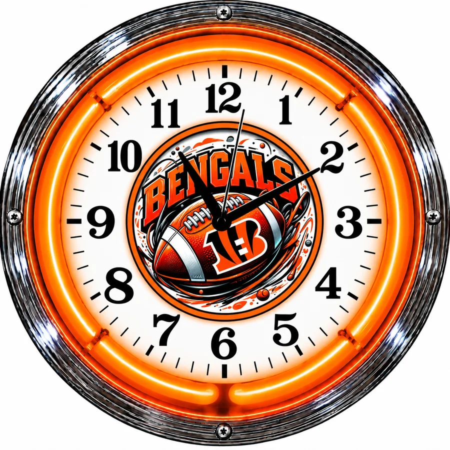 Cincinnati Bengals, Football neon clock