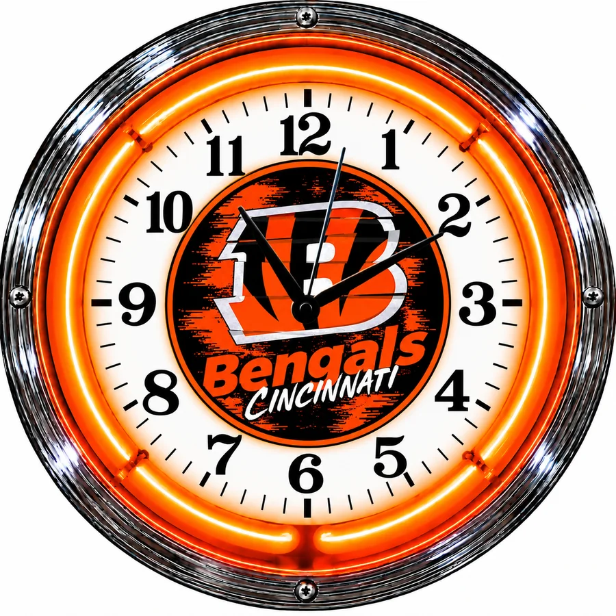 Cincinnati Bengals, Stripes neon clock