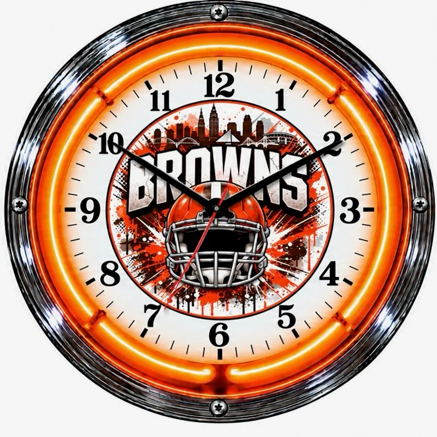 Cleveland Browns, Helmet neon clock