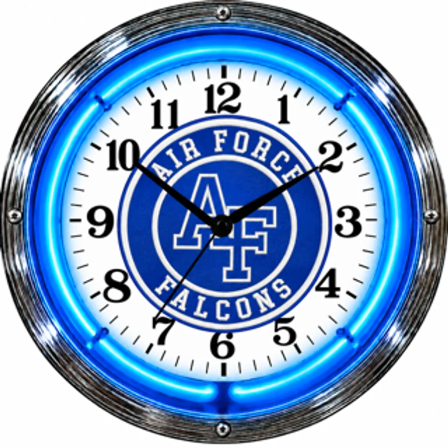 Air Force Falcons, AF Falcons neon clock