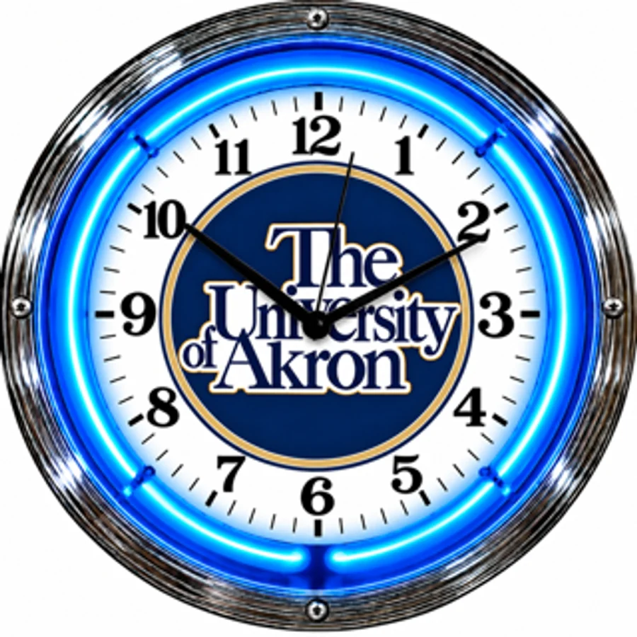 Akron Zips, The University of Akron neon clock
