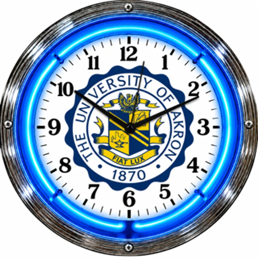 Akron Zips, Akron Seal neon clock