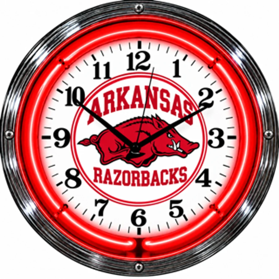 Arkansas Razorbacks, Arkansas Razorbacks neon clock