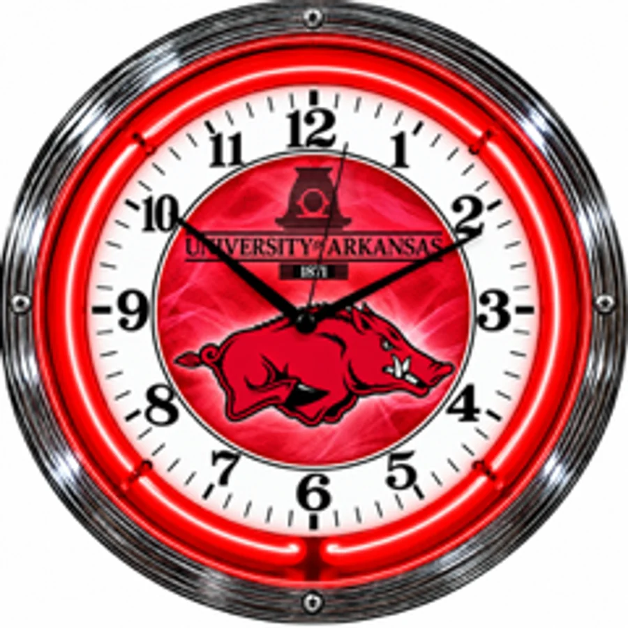 Arkansas Razorbacks, Running Hog neon clock