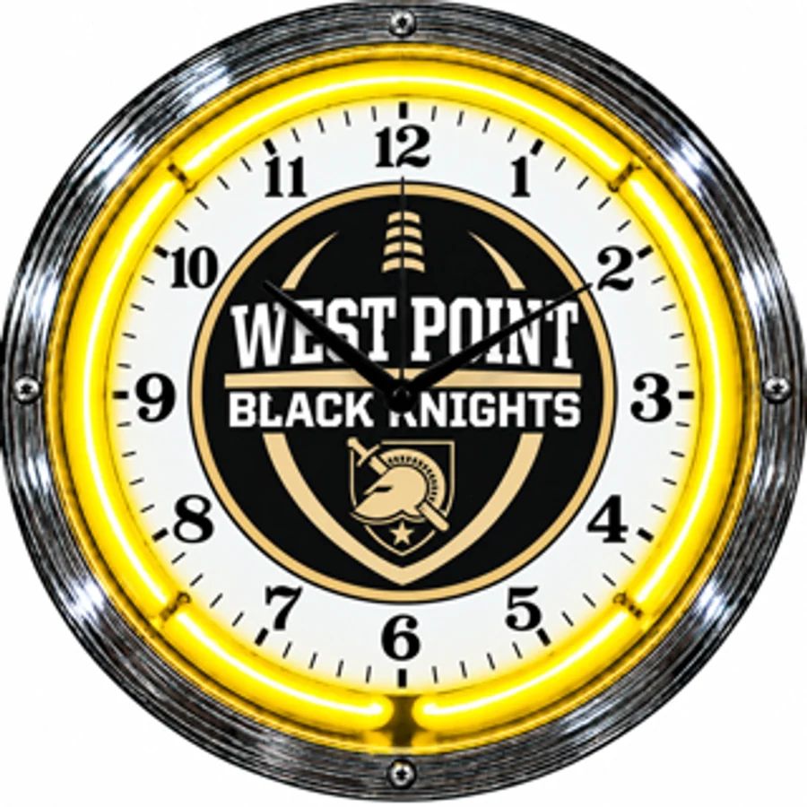 Army Black Knights, West Point Black Knights neon clock