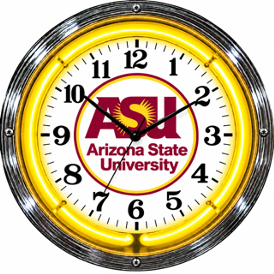 Arizona State Sun Devils, Arizona State University neon clock