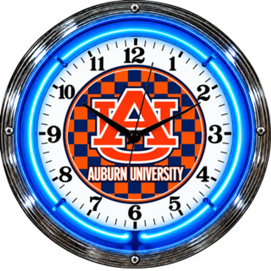 Auburn Tigers, Auburn University neon clock