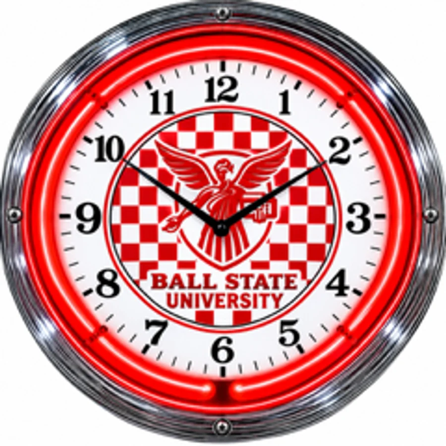 Ball State Cardinals, Checkerboard neon clock