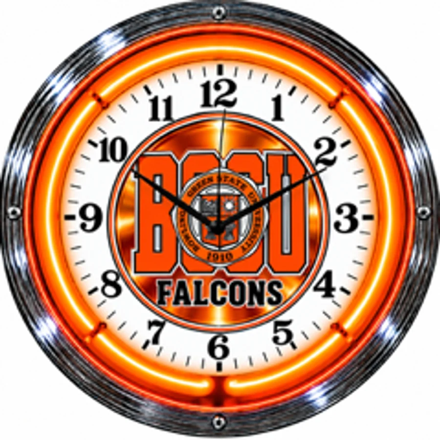 Bowling Green Falcons, BGSU Falcons neon clock