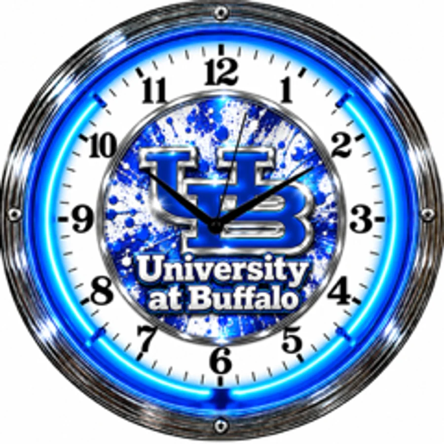 Buffalo Bulls, University at Buffalo neon clock