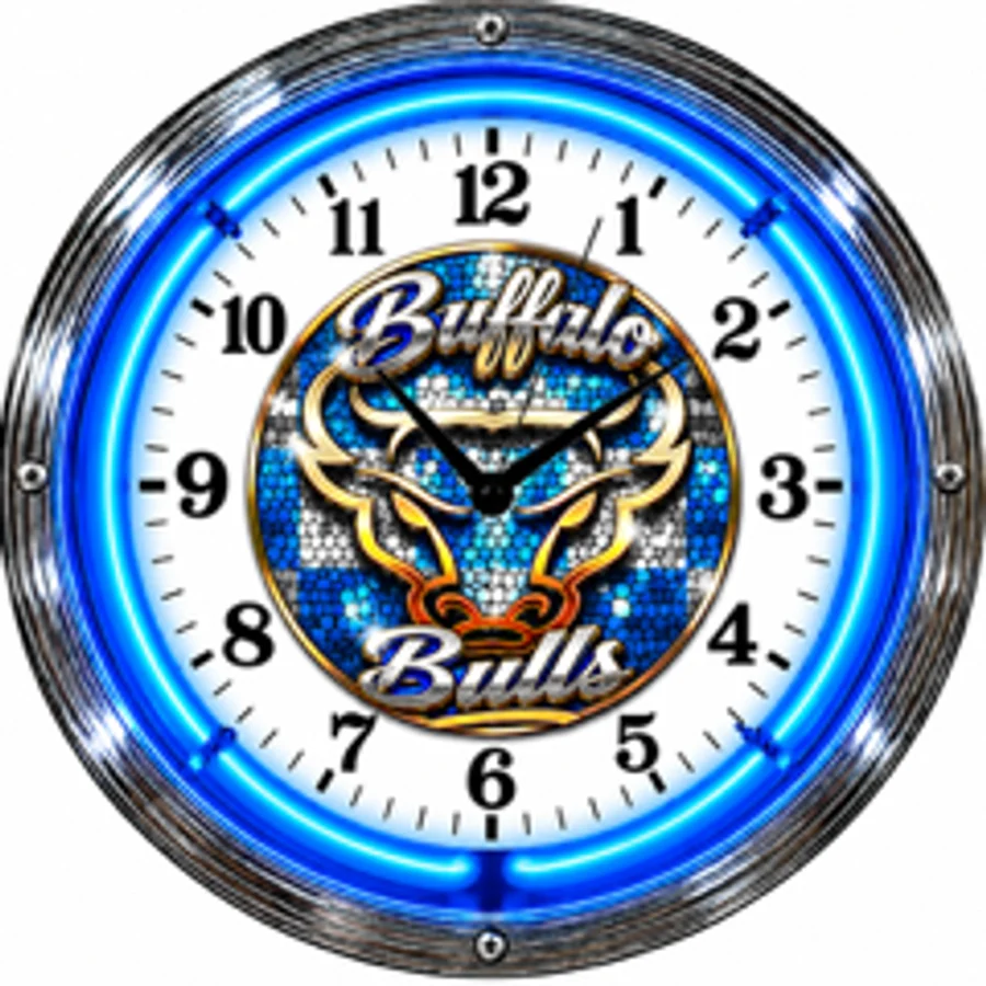 Buffalo Bulls, Bulls Script neon clock