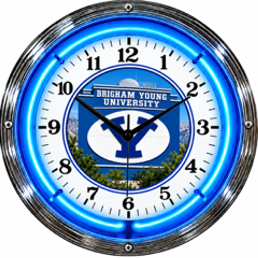 BYU Cougars, Campus neon clock