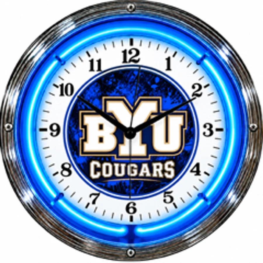 BYU Cougars, BYU Splash neon clock