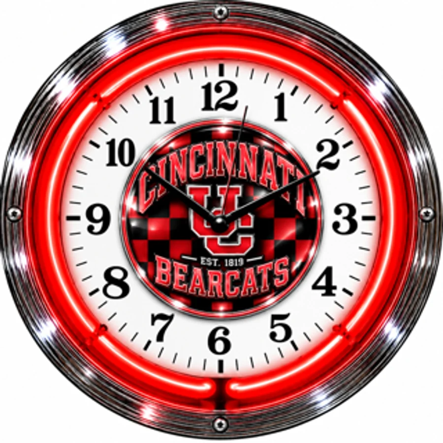 Cincinnati Bearcats, Checkerboard neon clock