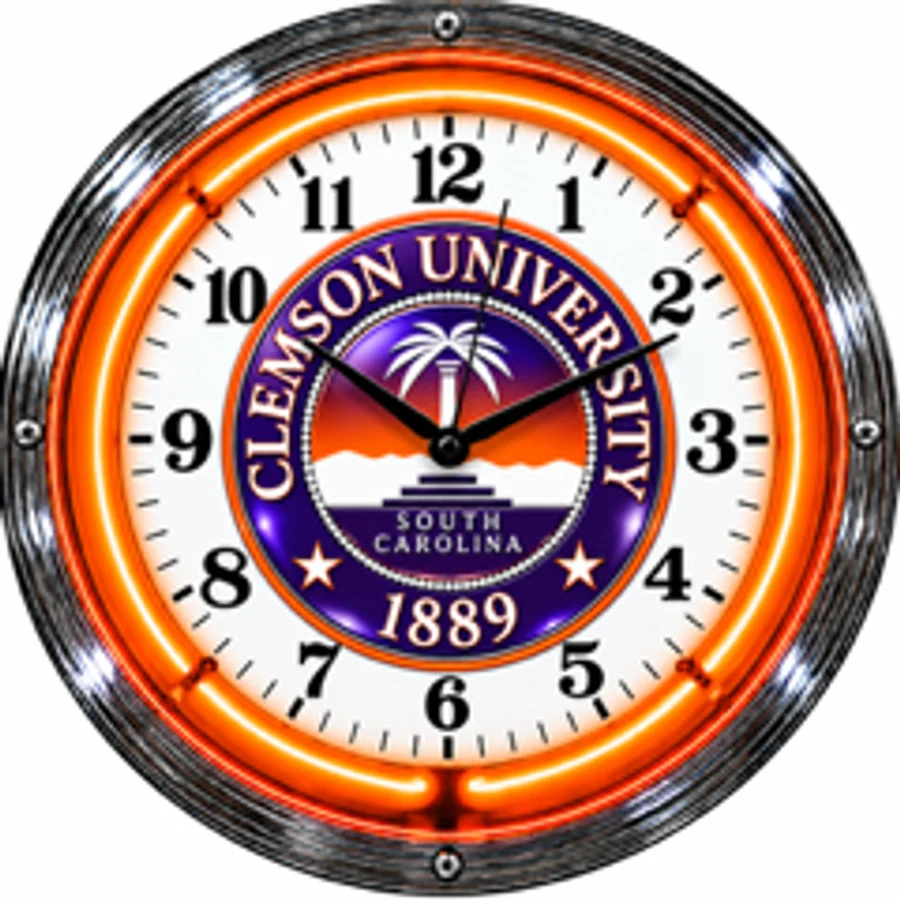 Clemson Tigers, Clemson Seal neon clock