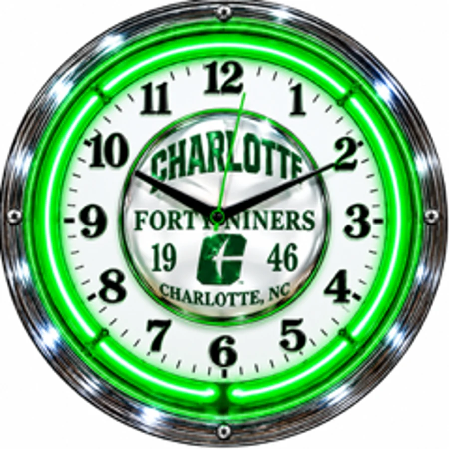 Charlotte 49ers, Charlotte, NC 1946 neon clock