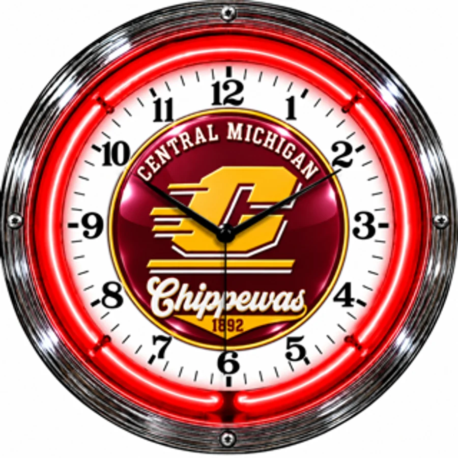 Central Michigan Chippewas, Chippewas 1892 neon clock