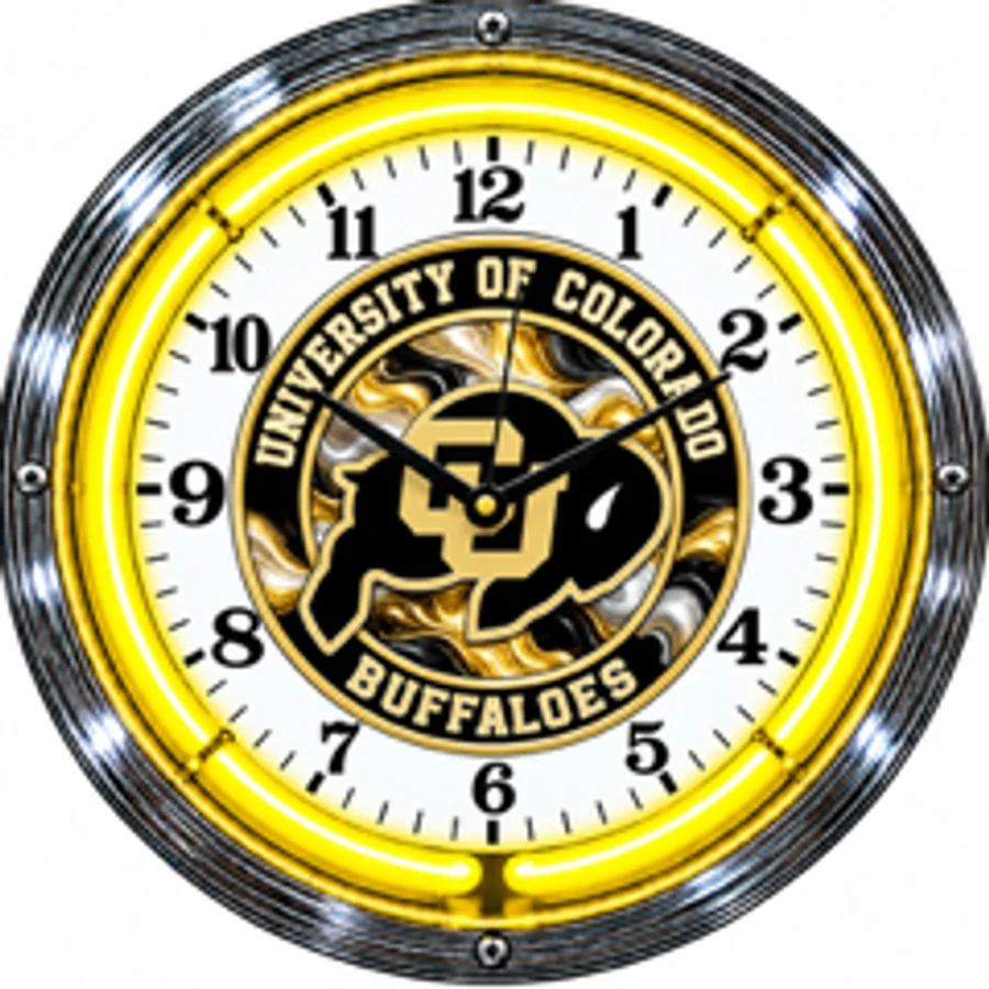Colorado Buffaloes, Colorado Buffaloes neon clock
