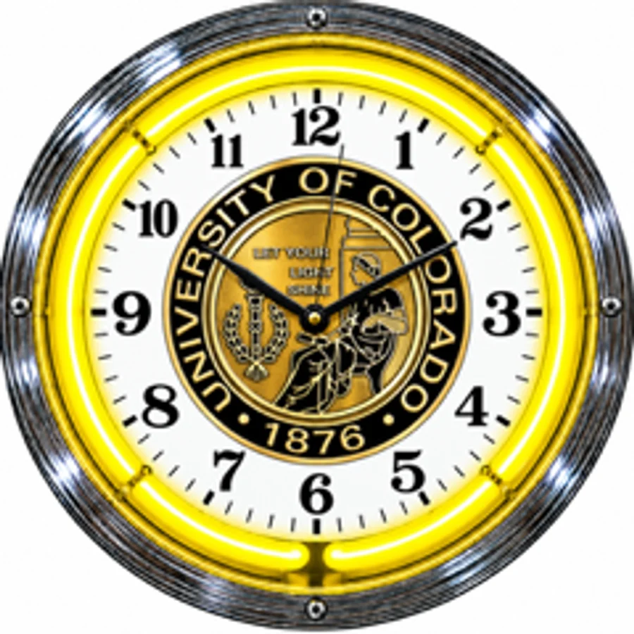 Colorado Buffaloes, Colorado Seal neon clock
