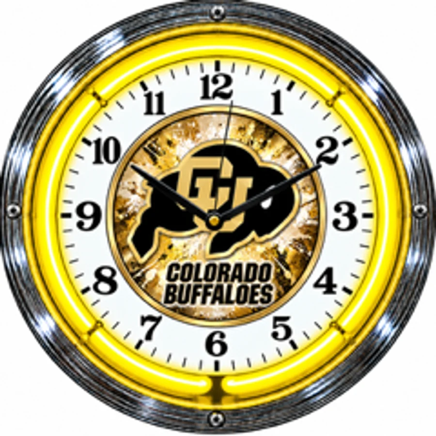 Colorado Buffaloes, Buffaloes Splash neon clock