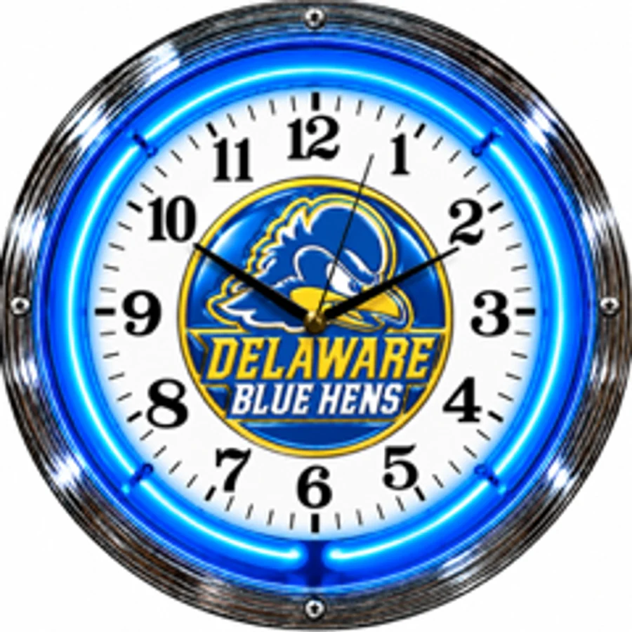 Delaware Blue Hens, Blue Hens neon clock