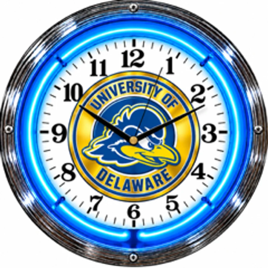 Delaware Blue Hens, Delaware Classic neon clock