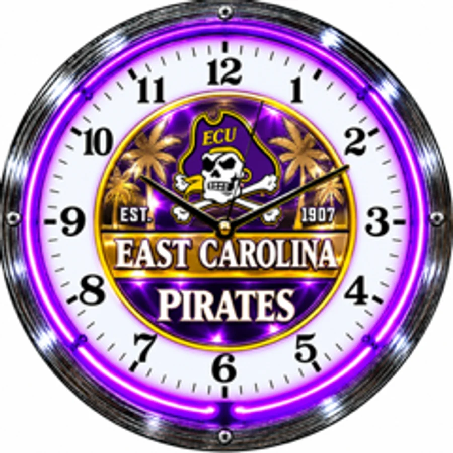 East Carolina Pirates, East Carolina Pirates neon clock