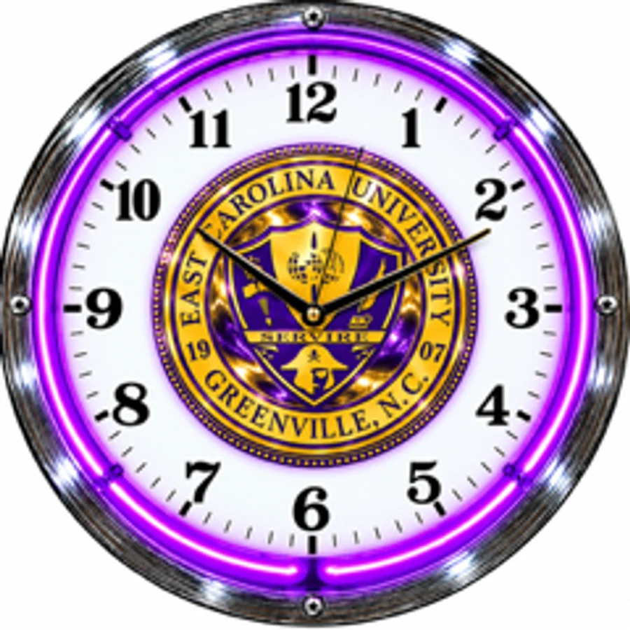 East Carolina Pirates, ECU Seal neon clock