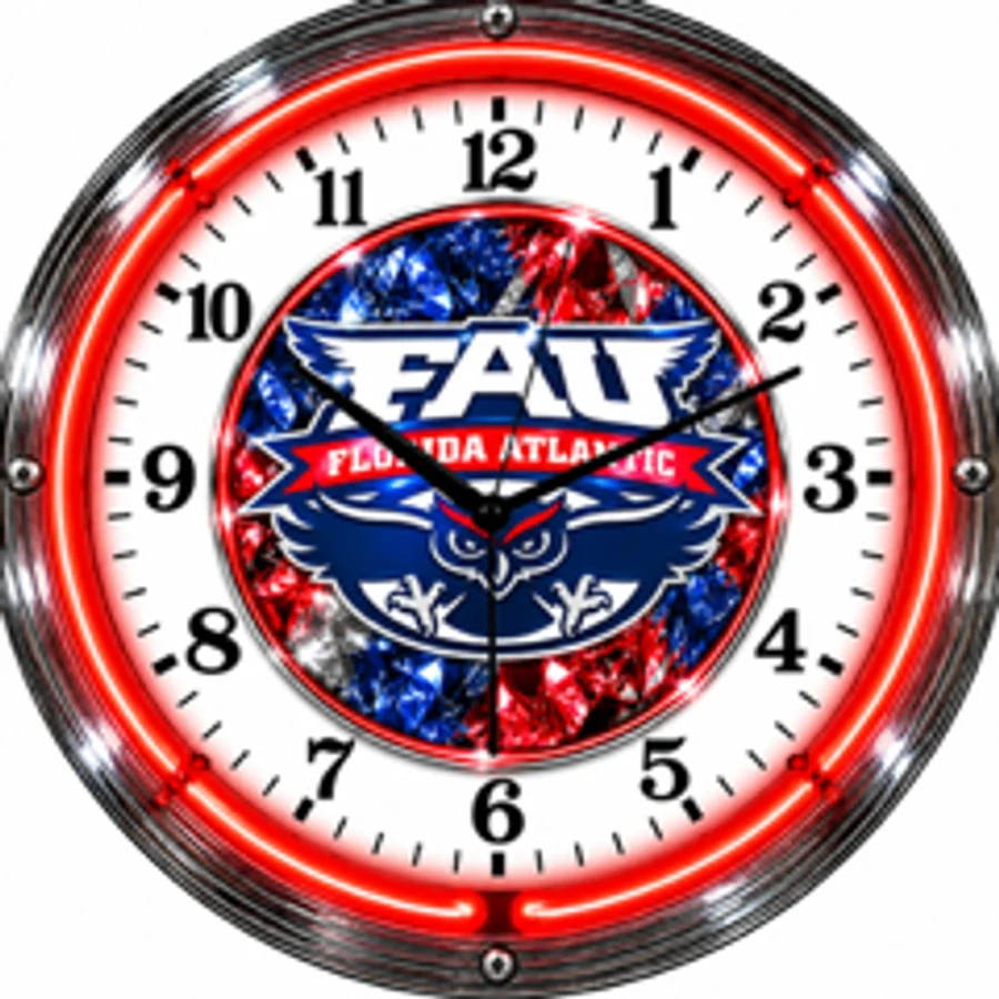 Florida Atlantic Owls, FAU neon clock