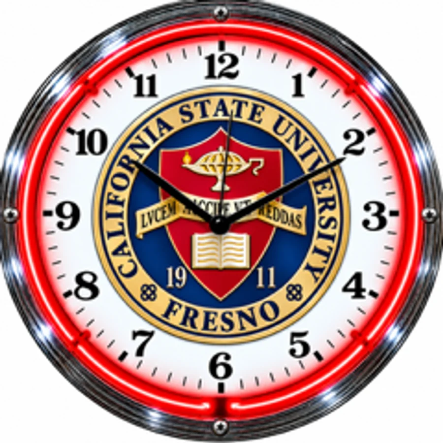 Fresno State Bulldogs, Fresno State Seal neon clock