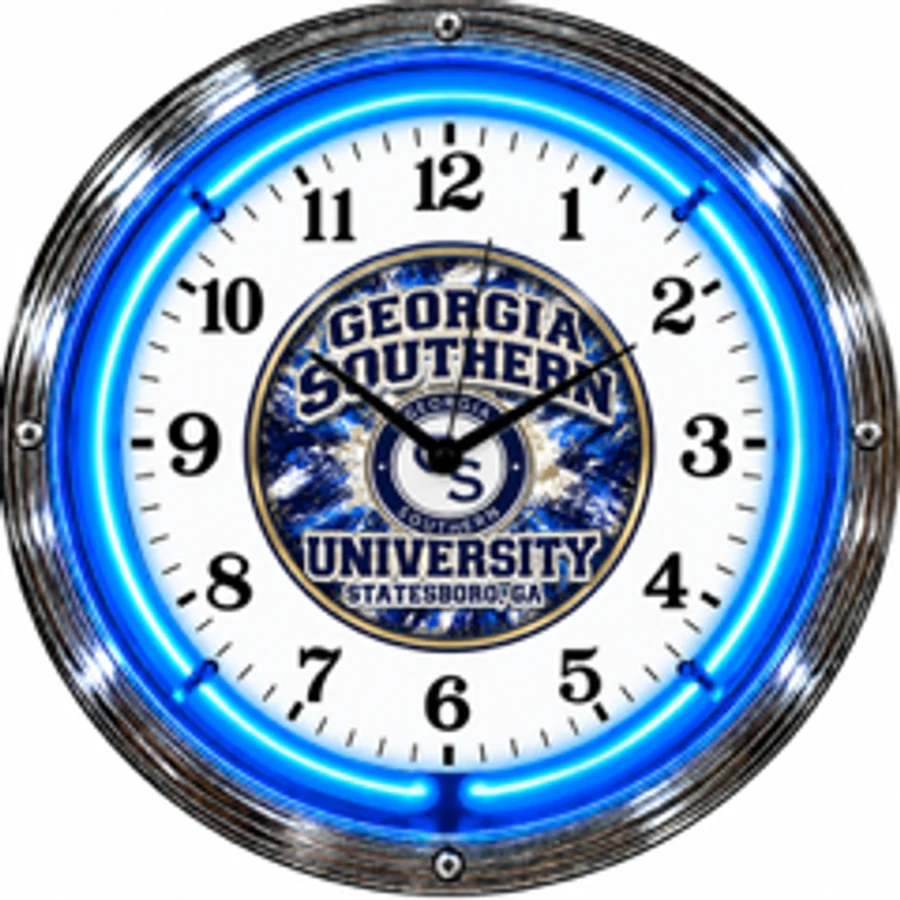 Georgia Southern Eagles, Statesboro, GA neon clock