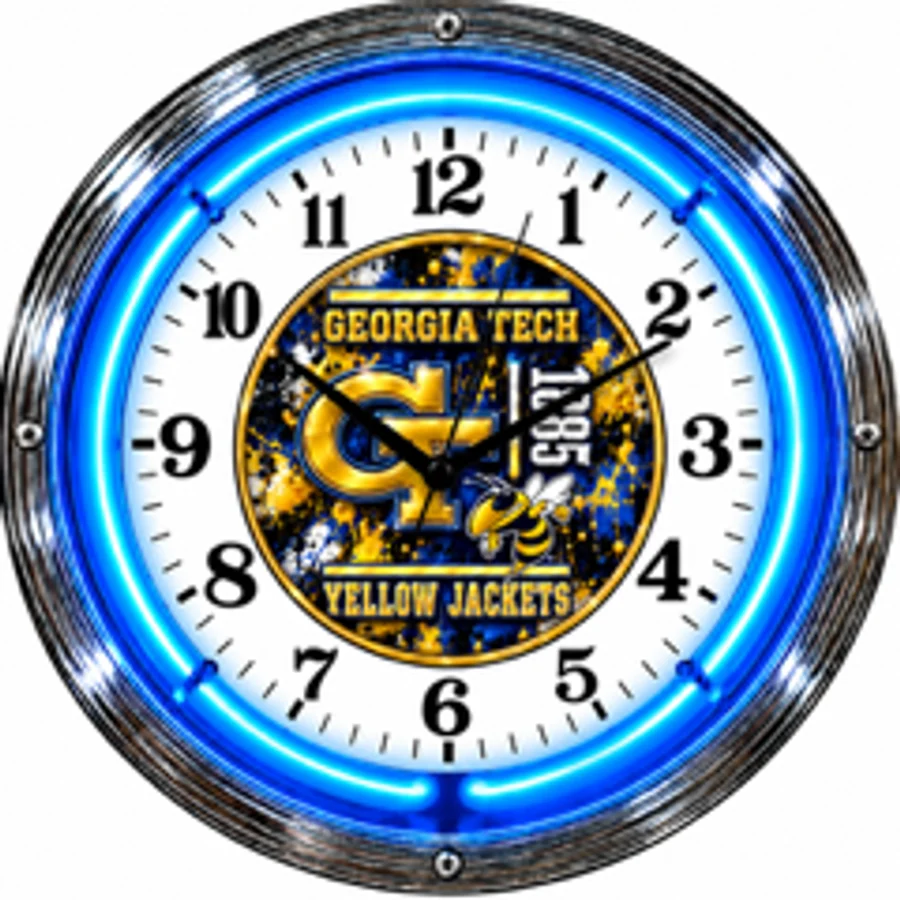 Georgia Tech Yellow Jackets, GT 1885 neon clock