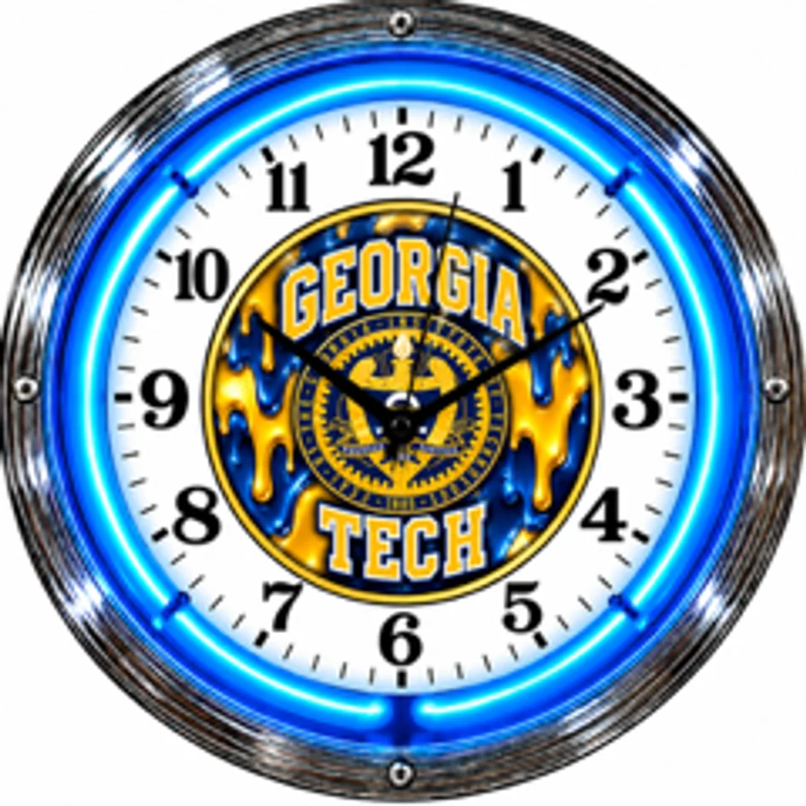 Georgia Tech Yellow Jackets, Georgia Tech Seal neon clock